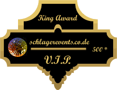 King Award Medaille VIP Schlagerevents