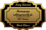 King Award Medaille First Class Schlagerwolf