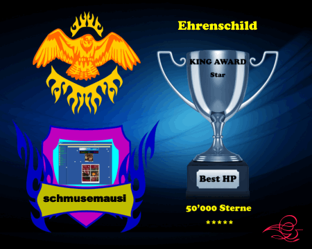 King Award Ehrenschild Schmusemausi