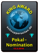 King Award Nominationsschild Schnupperseiten