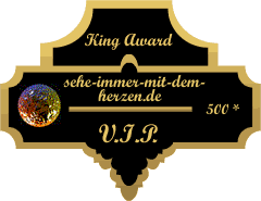 King Award Medaille VIP Sehe-immer-mit-dem-Herzen