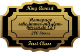 King Award Medaille First Class Sehe immer mit dem Herzen