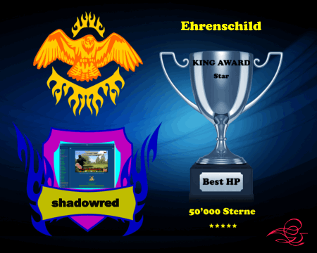 King Award Ehrenschild Shadow Red