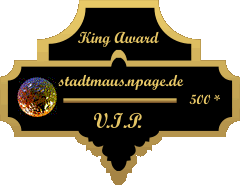 King Award Medaille VIP Stadtmaus