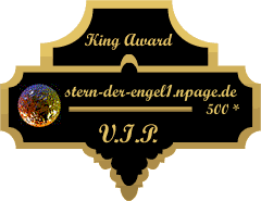 King Award Medaille VIP Stern der Engel