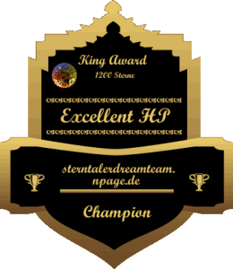 King Award Medaille Champion Sterntaler Dreamteam