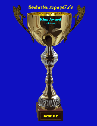 King Award Pokal Tierkarten