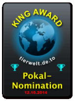 King Award Nominationsschild Tierwelt