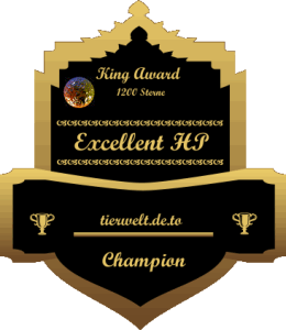 King Award Medaille Champion Tierwelt