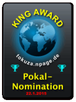 King Award Nominationsschild Tokuza