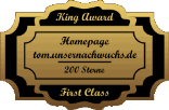 King Award Medaille First Class Tom unser Nachwuchs