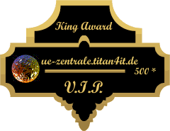 King Award Medaille VIP Ue-Zentrale
