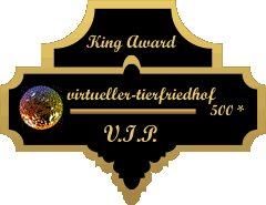 King Award Medaille VIP Virtueller Tierfriedhof