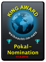 King Award Nominationsschild Weihnacht im Netz