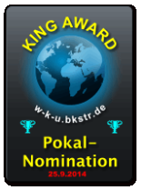 King Award Nominationsschild Wir kennen uns WKU